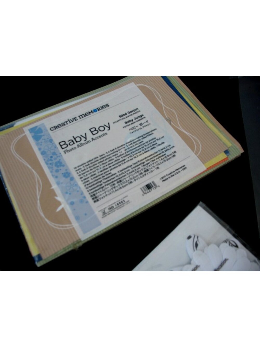 Creative Memories Lot Baby Boy Photo Album Accents, Floral Diecuts, pieces.